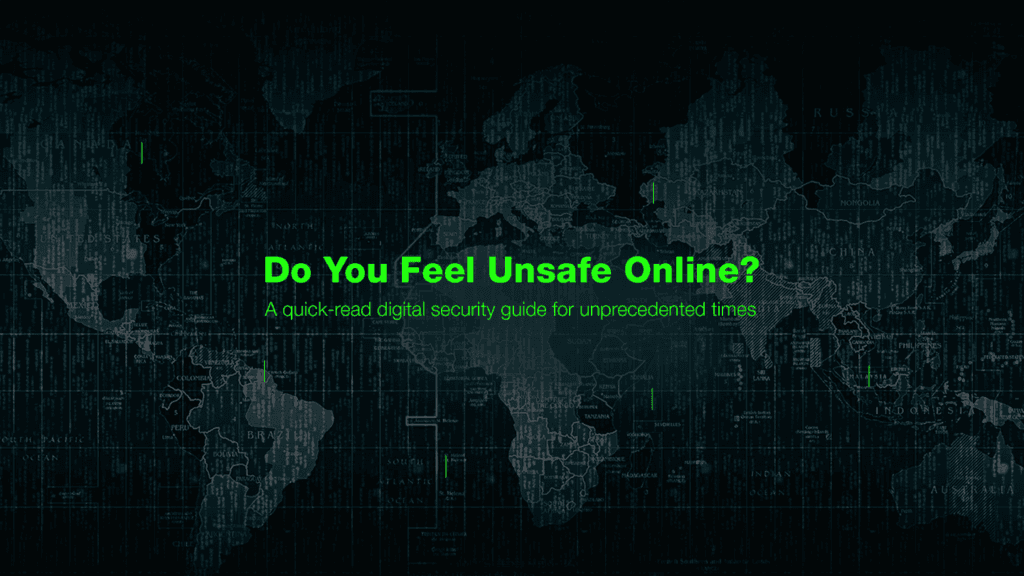 Do you feel unsafe online digital security and privacy