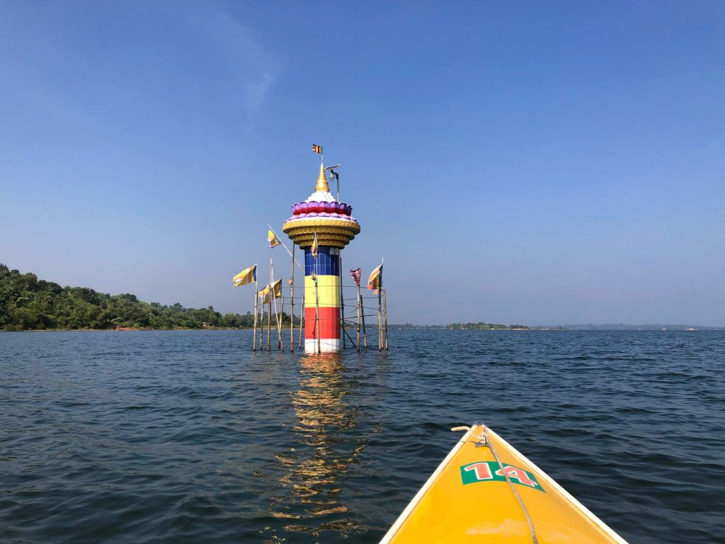 His holiness Bono Bhante's birthplace submerged in Kaptai Lake, Rangamati - Photo by Mohammad Tauheed